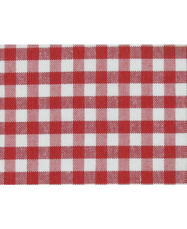 Canvas Weight Cotton Blend, 0.5cm Gingham, Paprika