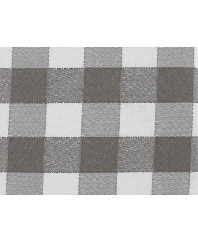 Canvas Weight Cotton Blend, 4.5cm Gingham, Mocha