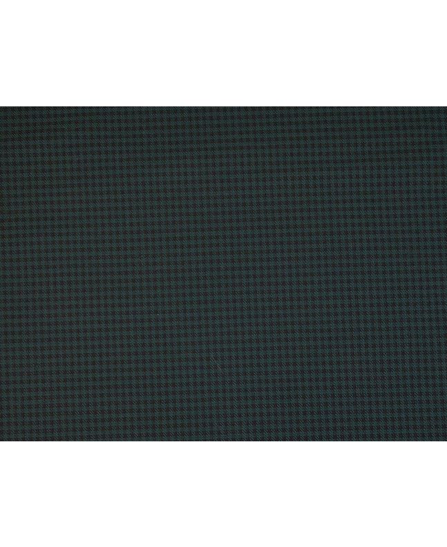 Checked Wool Blend, Green and Black