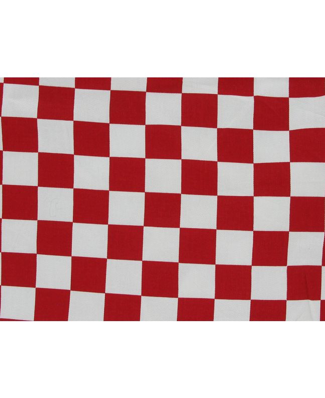 Chef Check Cotton Twill, Red
