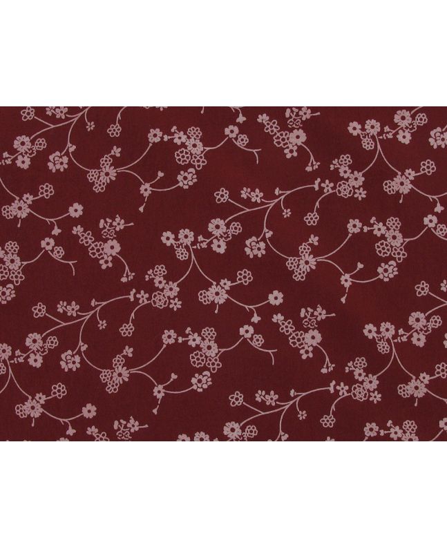Cherry Blossom Washed Cotton Print, Red