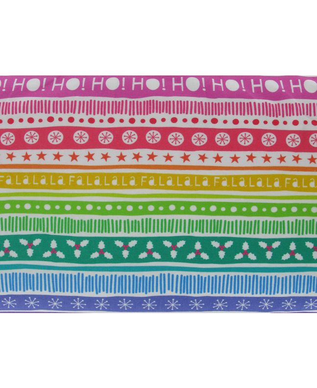 Christmas Deco Stripe Cotton Jersey