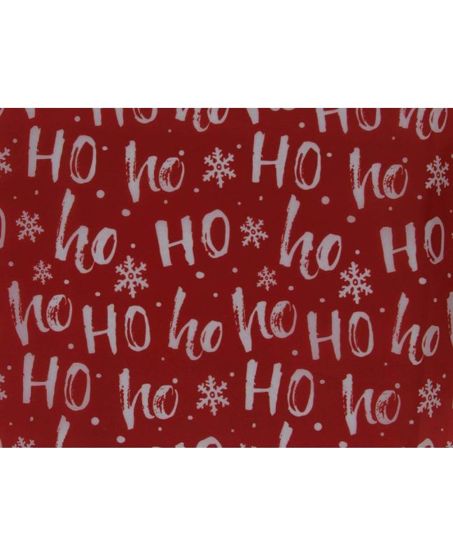 Christmas Ho Ho Ho Polyester Lining, Red