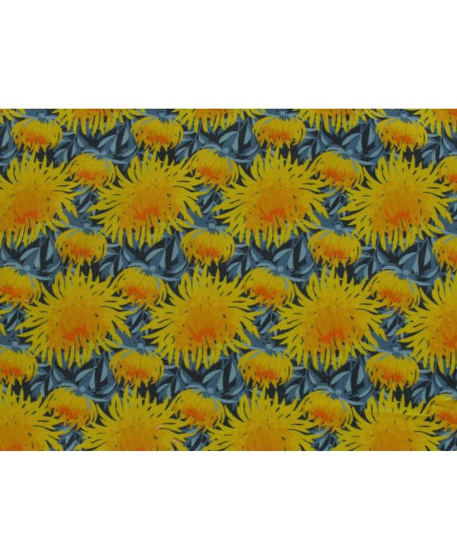 Chrysanthemum Garden Printed Cotton Needlecord