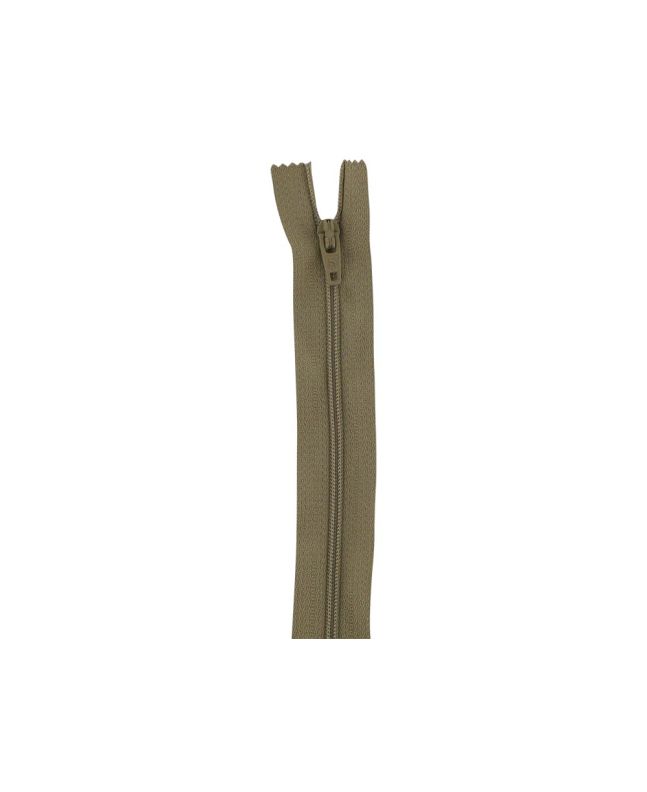 Closed End Dress Zip, 14 Inch, Beige