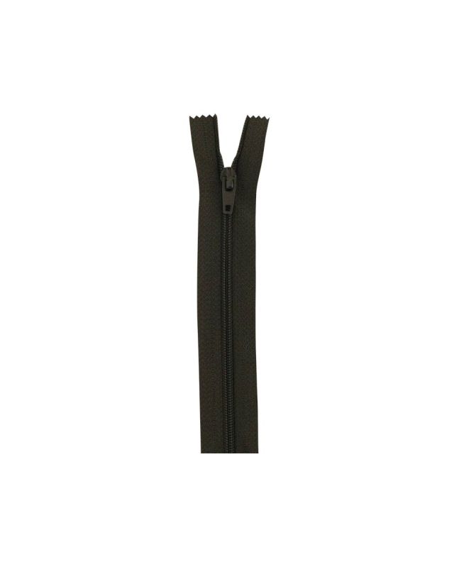 Closed End Dress Zip, 22 Inch, Chocolate