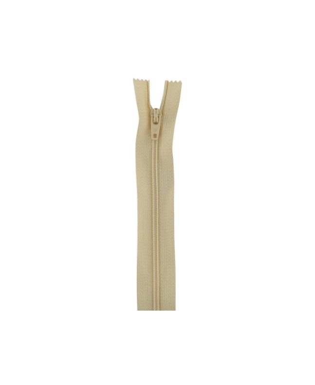 Closed End Dress Zip, 9 Inch, Cream