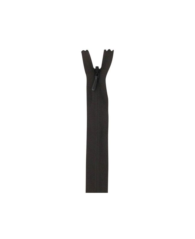Concealed Invisible Closed End Dress Zip, 22 Inch, Chocolate