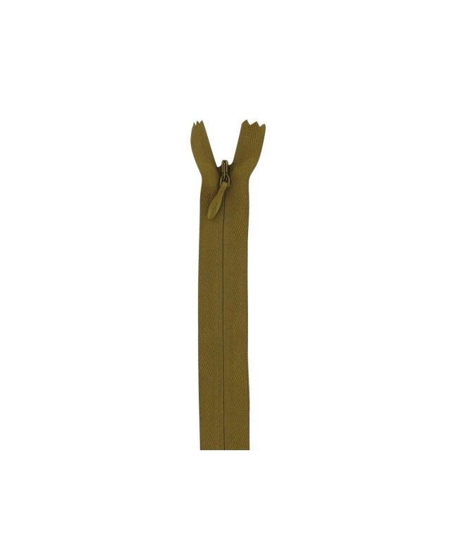 Concealed Invisible Closed End Dress Zip, 9 Inch, Antique Gold