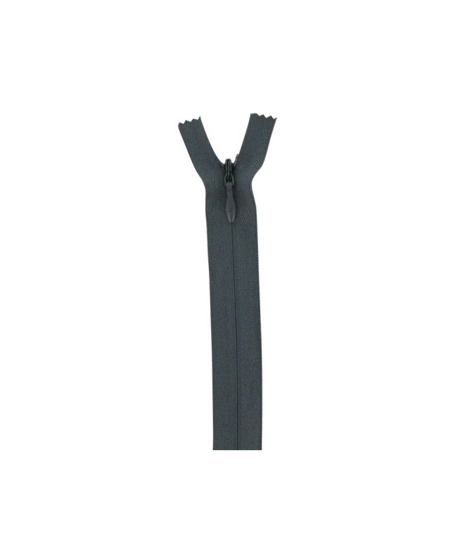 Concealed Invisible Closed End Dress Zip, 9 Inch, Grey