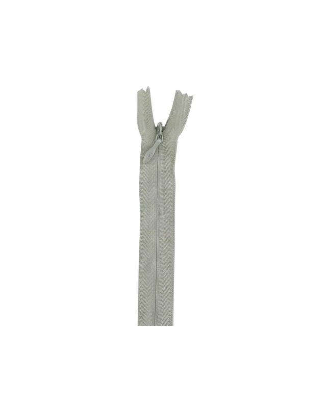 Concealed Invisible Closed End Dress Zip, 9 Inch, Silver
