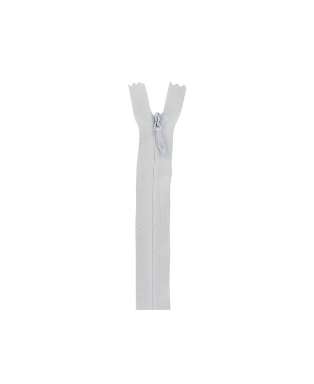 Concealed Invisible Closed End Dress Zip, 9 Inch, White