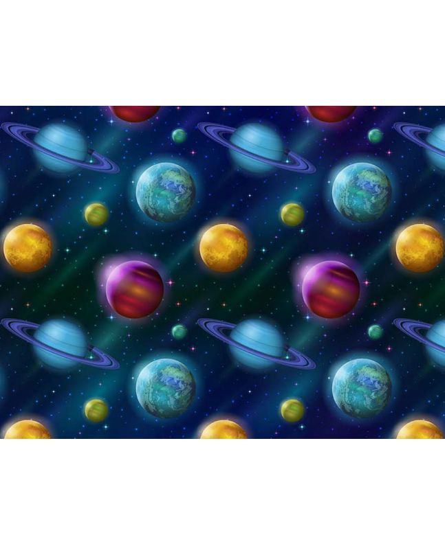 Cosmic Collection Cotton Print, Outer Worlds
