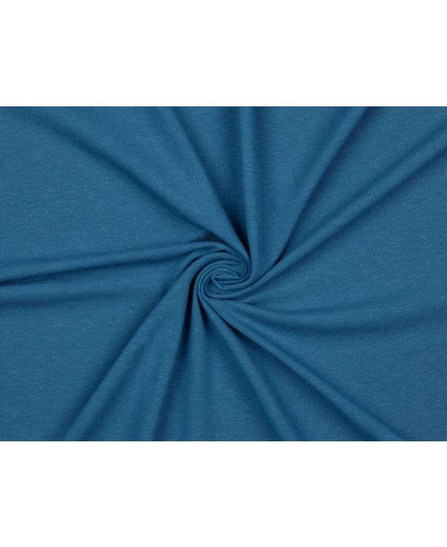 Cotton Linen Blend Jersey, Cobalt