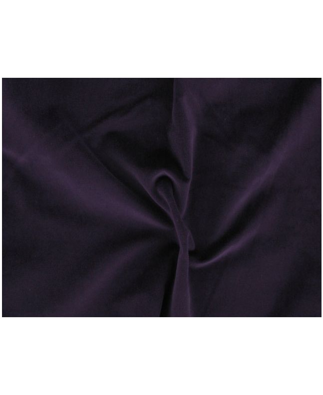 Cotton Pile Velvet, 310 g/m², Blackcurrant