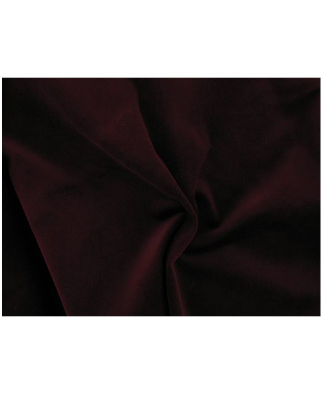 Cotton Pile Velvet, 310 g/m², Deep Claret