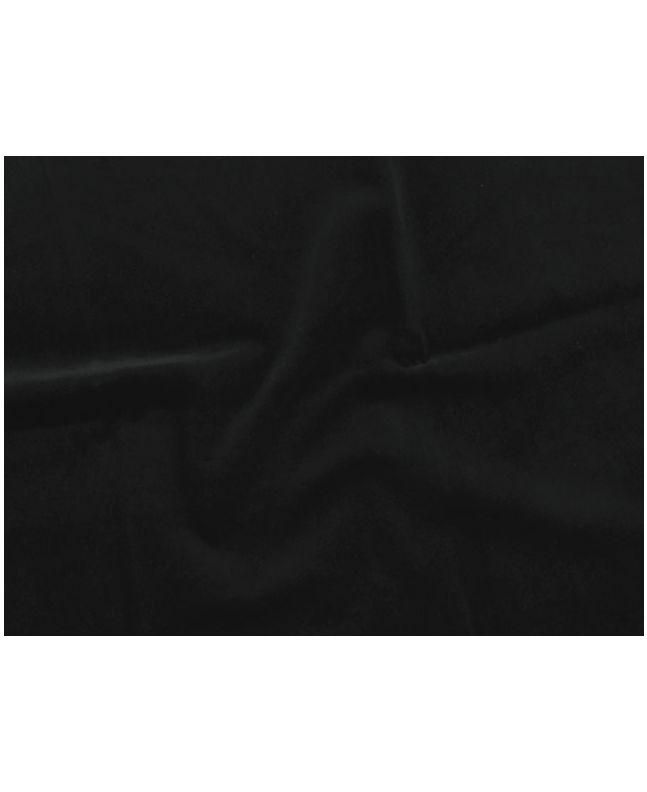 Cotton Pile Velvet, 340 g/m², Black