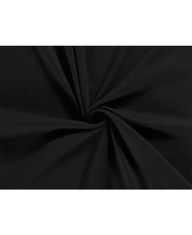 Cotton Rib Jersey, Black