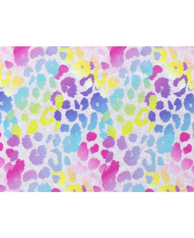 Cotton Rich Brushed Sweatshirt, Watercolour Leopard