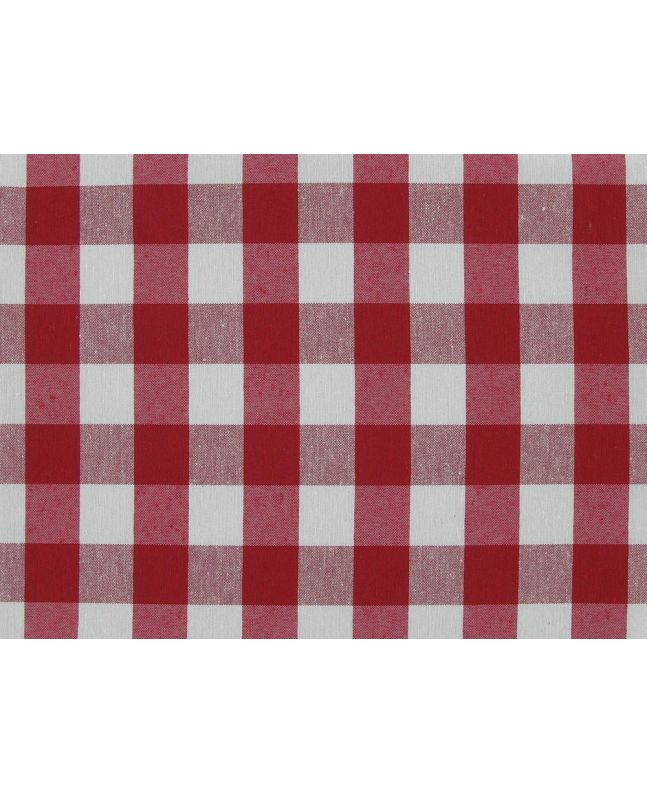 Cotton Rich Panama 1 Inch Christmas Gingham, Red