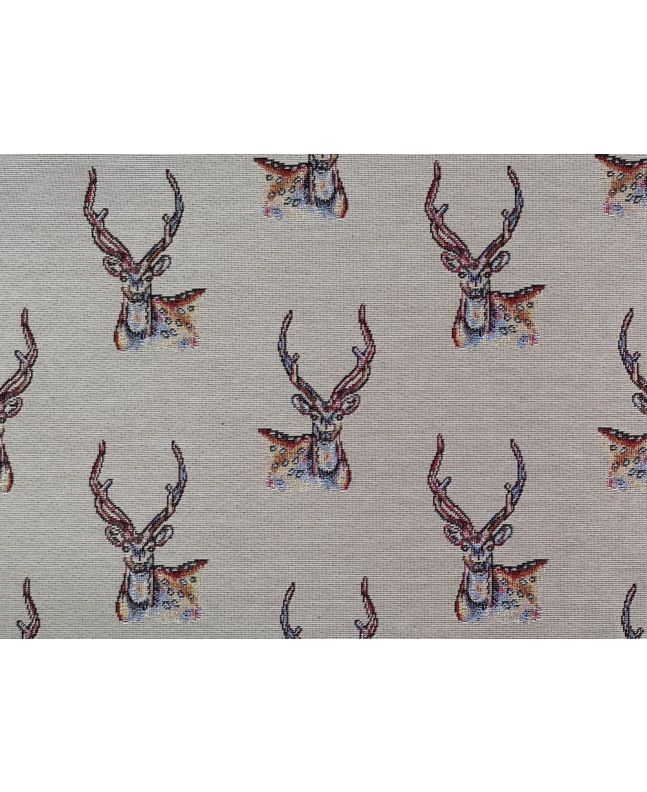 Cotton Rich Woven Tapestry, Allover Stag