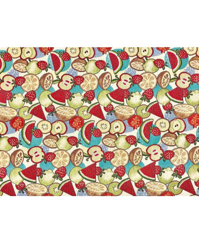 Cotton Rich Woven Tapestry, Fruits