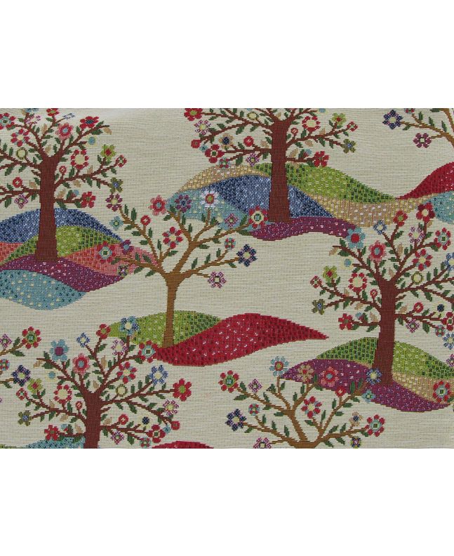 Cotton Rich Woven Tapestry, Tree of Life