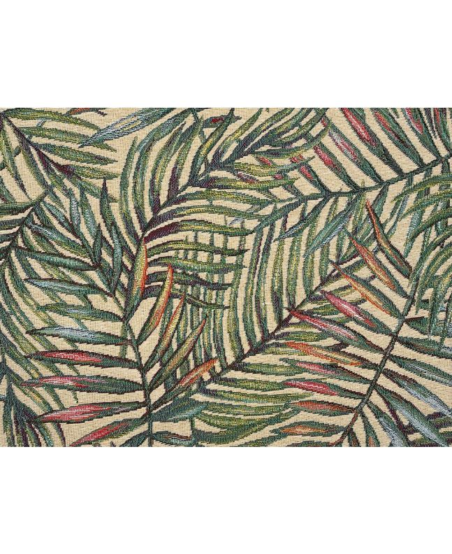 Cotton Rich Woven Tapestry, Tropical Palm