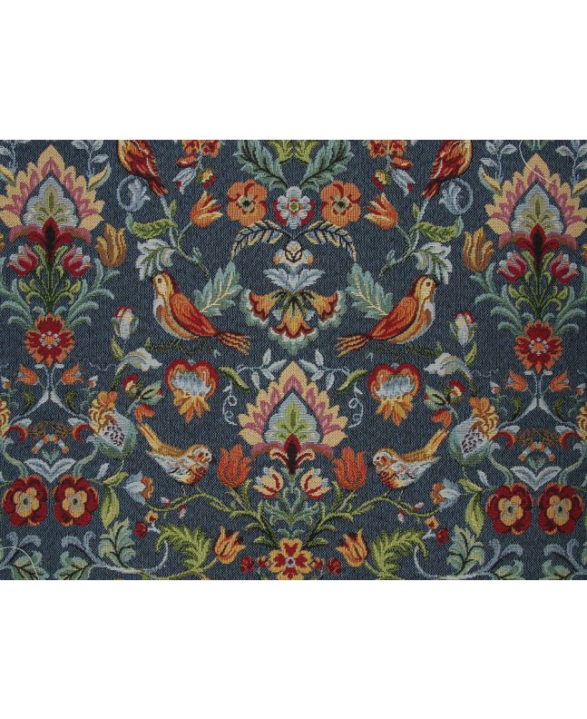 Cotton Rich Woven Tapestry, William, Blue