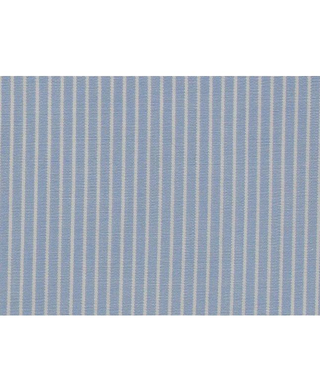 Cotton Shirting, Blue and White Stripe