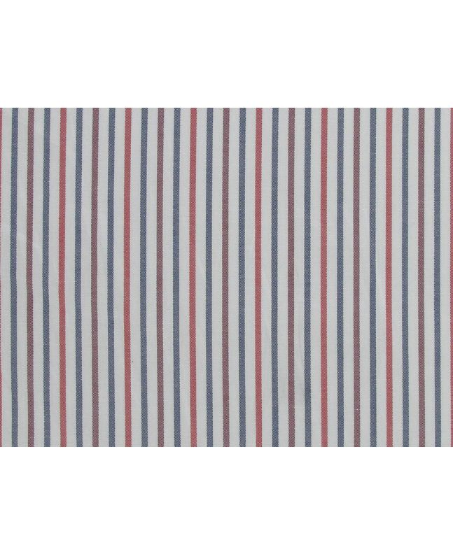 Cotton Shirting, Stripe Earth Tones
