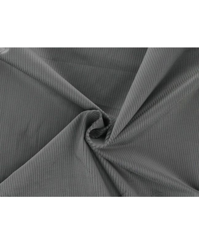 Cotton Stretch 9 Wale  Corduroy, Silver