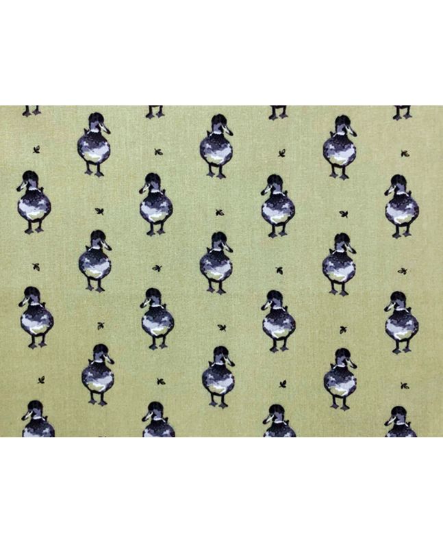 Country Duck Cotton Print, Sage
