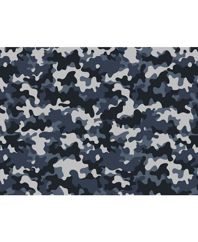 Craft Collection Cotton Print, Camoflauge Sea