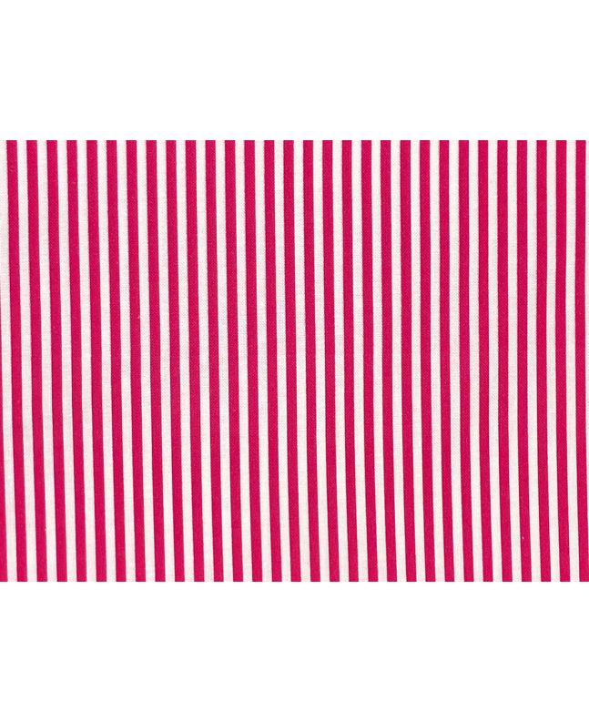 Craft Collection Cotton Print, Candy Stripe, Cerise