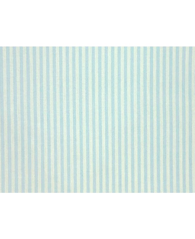 Craft Collection Cotton Print, Candy Stripe, Light Blue