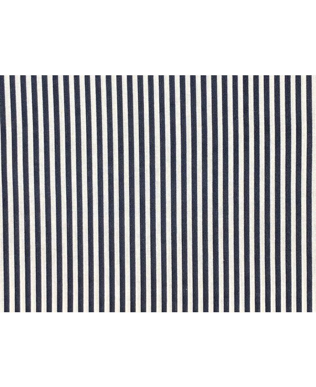 Craft Collection Cotton Print, Candy Stripe, Navy