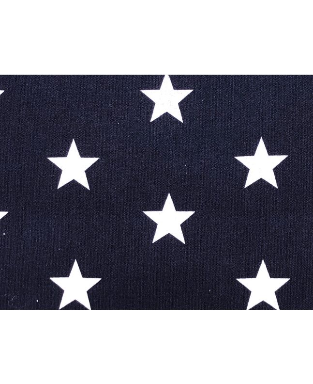 Craft Collection Cotton Print, Large Star, Navy