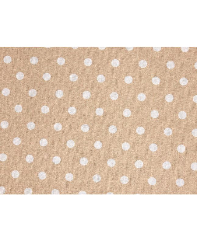 Craft Collection Cotton Print, Pea Spot, Beige