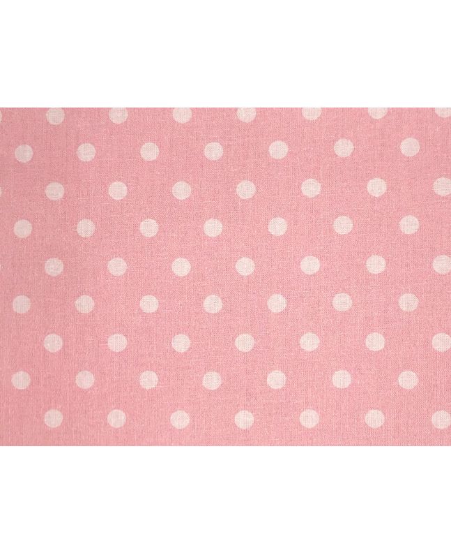 Craft Collection Cotton Print, Pea Spot, Candy Pink