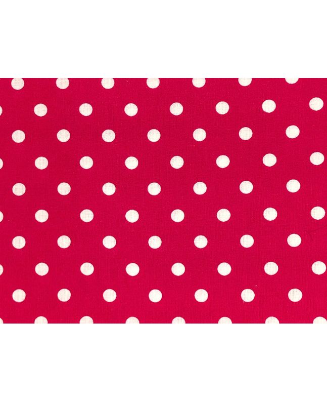 Craft Collection Cotton Print, Pea Spot, Cerise