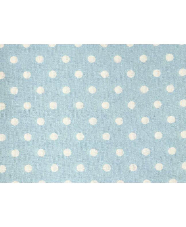 Craft Collection Cotton Print, Pea Spot, Light Blue