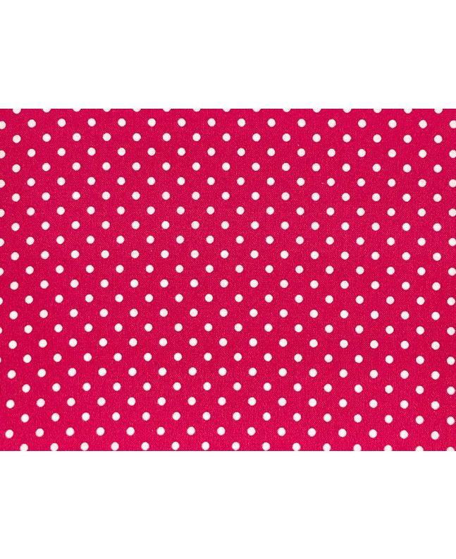 Craft Collection Cotton Print, Small Spot, Cerise