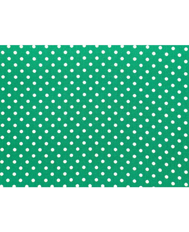 Craft Collection Cotton Print, Small Spot, Emerald