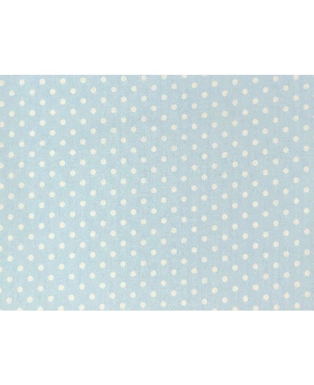 Craft Collection Cotton Print, Small Spot, Light Blue