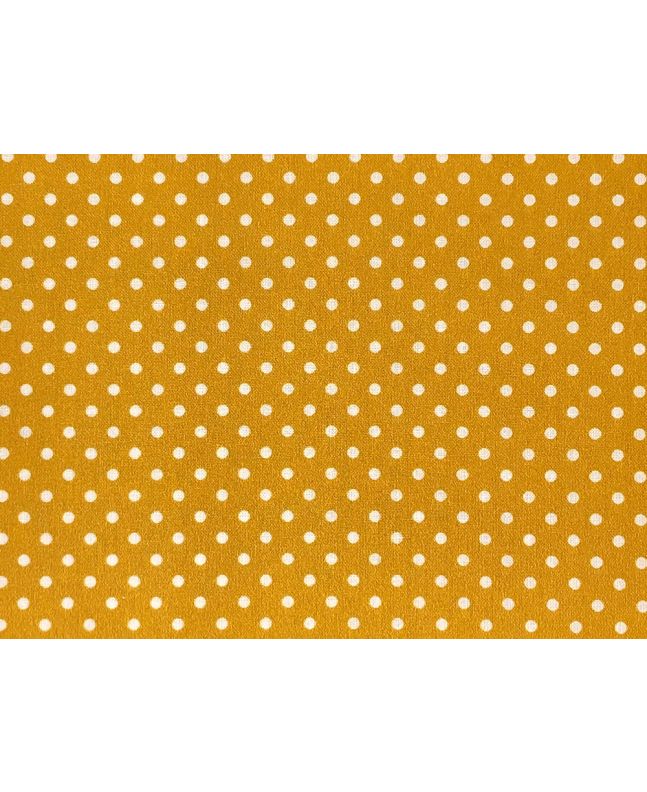 Craft Collection Cotton Print, Small Spot, Mustard