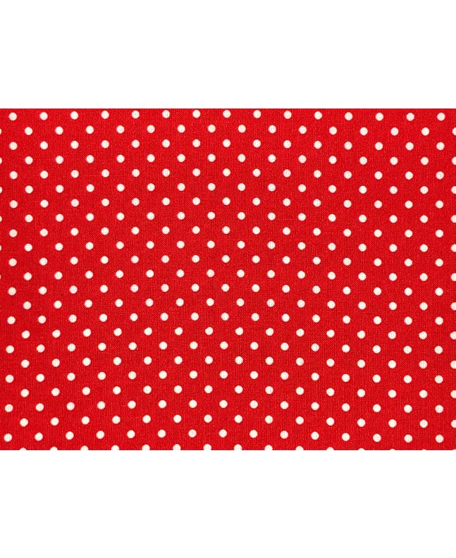 Craft Collection Cotton Print, Small Spot, Red
