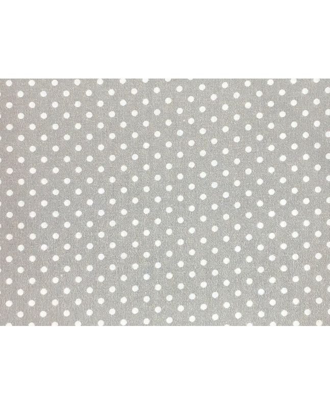 Craft Collection Cotton Print, Small Spot, Silver