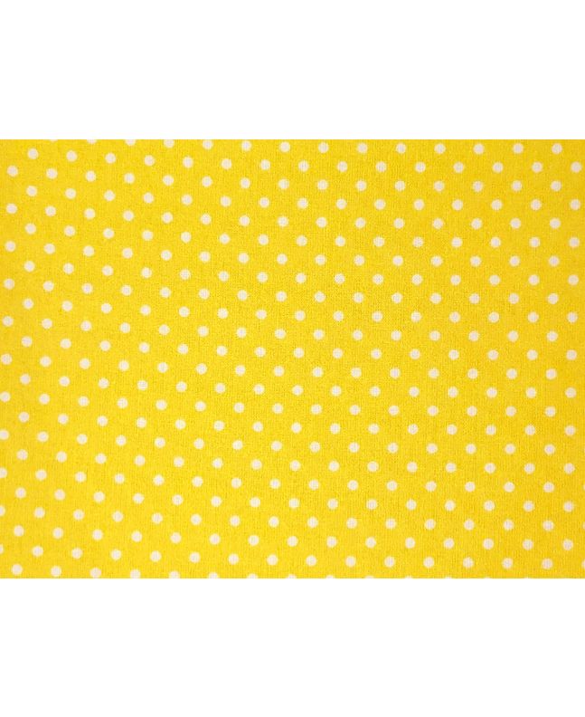 Craft Collection Cotton Print, Small Spot, Yellow