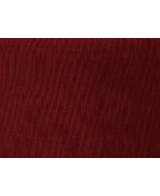 Crease Resist Cotton Pile Velvet With Slub, 480 gsm, Red